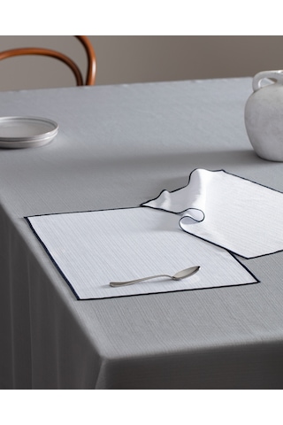 Nostang 2'li Amerikan Servis - Beyaz/lacivert 8684427148600 Çok Renkli