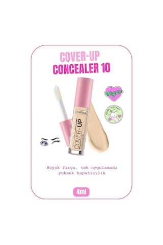 Callista Cover Up Concealer Yoğun Kapatıcı Göz Altı Kapatıcısı - 10 Light Sand