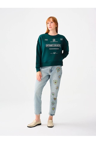 Loft Kadın Sweatshirt Koyu Yeşil Lf2038202 25kp69000199 P69527
