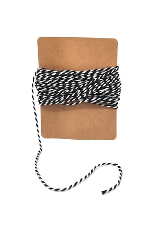 Siyah&beyaz İp - 10 Metre Twine Baker