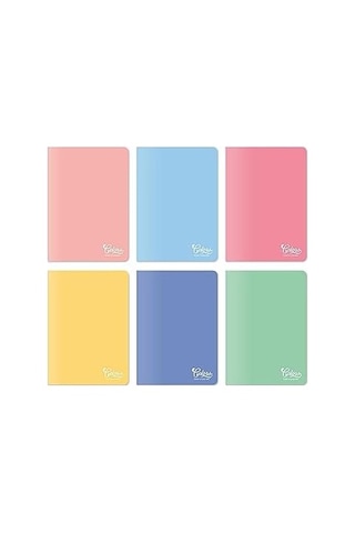 A4 80 Yaprak Kareli Defter 3&apos Lü Paket, Somon, Pembe, Mavi