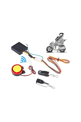Hsgl Motorsiklet Alarm Seti 120db Uzaktan Çalıştırma Anti-hırsızlık Motosiklet Bisiklet Su Geçirmez Araba Parçaları Uzaktan Başlangıç Kiti İçin Araba