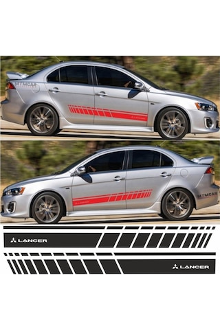 Mitsubishi Lancer Yan Şerit Oto Sticker (295979013)