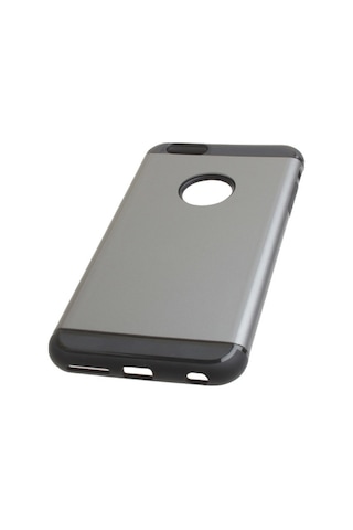 Apple Uyumlu iPhone 6s Plus/6 Plus İle Double Hard Koruma Kılıfı Gun Metal