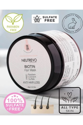 Neutrevo Professional No:4 Biotin Serisi Dökülme Karşıtı Saç Bakım Maskesi 300 Ml