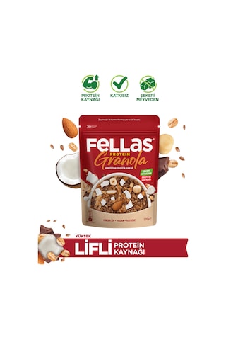Fellas Protein Granola - Hindistan Cevizi & Kakao 270g