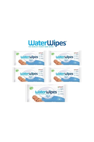 Waterwipes Yeni Doğal Biodegradable Baby (5X60 - 300 Yaprak) Wipes