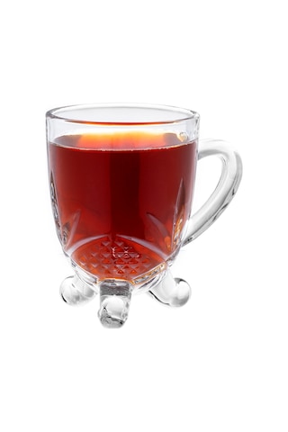 Dublin 4'lü Çay Fincanı Seti - Şeffaf - 210 Ml Çok Renkli