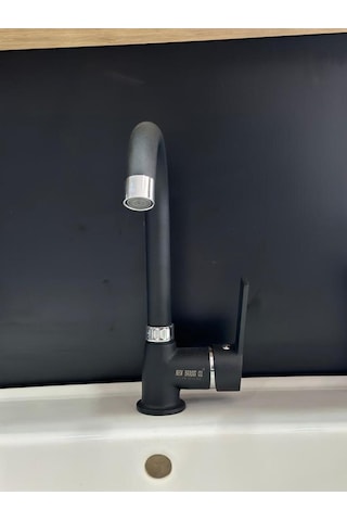 Nefa Yapı Lavabo Bataryası Mat Siyah Siyah