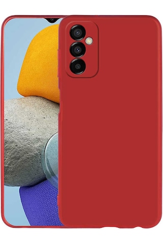 Samsung Uyumlu Galaxy M23 Kılıf Zore Premier Silikon Kapak Kırmızı