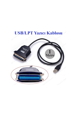 Usb/Lpt Paralel Port Ieee 1284 Yazıcı Adaptör Kablosu