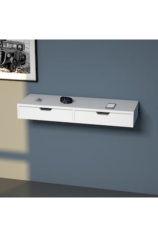 Emkawood Tuana Çekmeceli Asma  Dresuar Beyaz