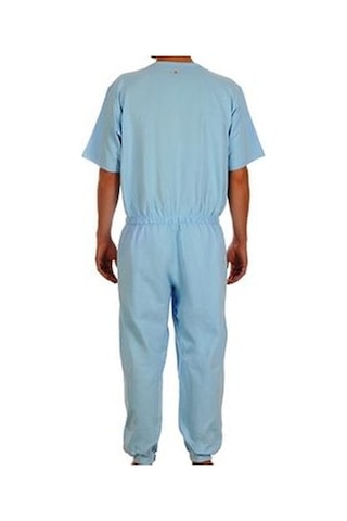 Caretex EH-003 Bacak Fermuarlı Erkek Hasta Bakım Tulumu