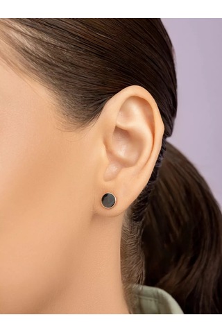 Veronika Yuvarlak Halka Gümüş Küpe Takı 119832652 Altın