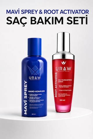 Mavi Sprey & Root Activator Saç Çıkarma Ve Saç Kalınlaştırma Tam Bakım Seti
