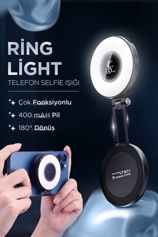 Led Selfie Ring Light Telefon Selfie Işığı