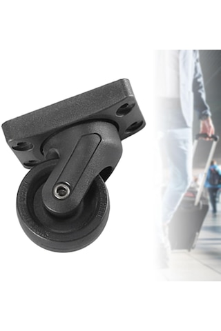 Homyl Bagaj Tekerlekleri, Bavul Yedek Parçalar Taşınabilir Siyah
