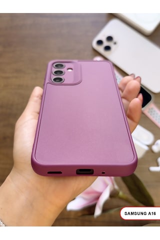 Samsung Galaxy A16 Uyumlu Kamera Korumalı Darbeye Dayanıklı Renk Atmayan Keep Silikon Kılıf Mor