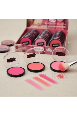 Özel Seri Şık Görünüm Farklı Stiller Ton Seçeneği 3'lü Matte Powder Allık Seti Çok Renkli
