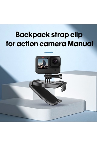 Jeehugo Startrc Kamera Askı Sabitleyici Klembi - 360 Döner, Askı Bağlayıcı, Uyumlu Djı Action/ınsta360 X3/gopro Hero Serisi İle Model:1110746