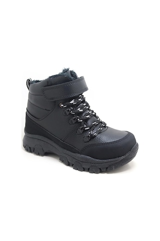 Artico Unisex Çocuk Siyah Kalın Tabanlı Kışlık Trekking Botu
