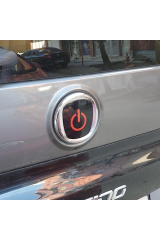 Fiat Fiorino Logo Içi Power Buton Sticker 3 Lü Set