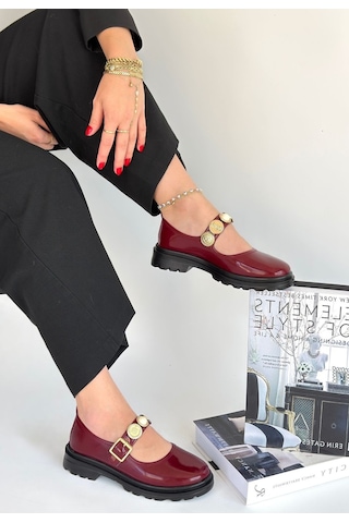 Sepet365 Okira Bordo Rugan Oxford Ayakkabı Çok Renkli