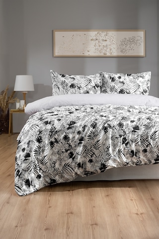 Leaf Desen Çift Kişilik Nevresim Takımı Pamuklu Nevresim Baskılı