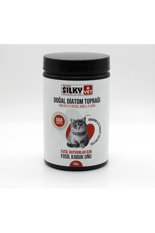 Silky Vet+ Kediler İçin Doğal Diatom Toprağı Gıda Takviyesi 150 G