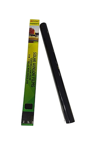 Çizilmez Cam Filmi 50 Cm X 6 Metre Dark Black Çok Açık Siyah 1p Kore Malı %50 Koyuluk