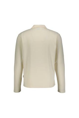 Jack & Jones Jack&jones Jorsummer Ottoman Polo Ls Ss255 Polo Yaka Sweatshırt Ekru