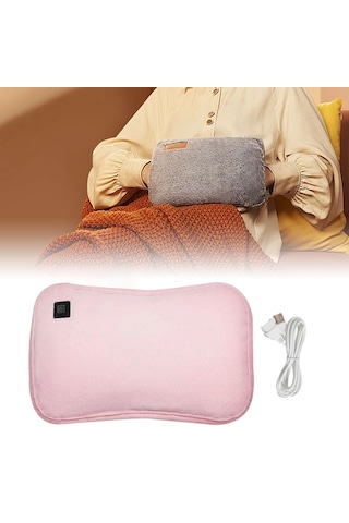 Dolıty Peluş Sıcak Su Torbası Yeniden Kullanılabilir Pembe Pembe
