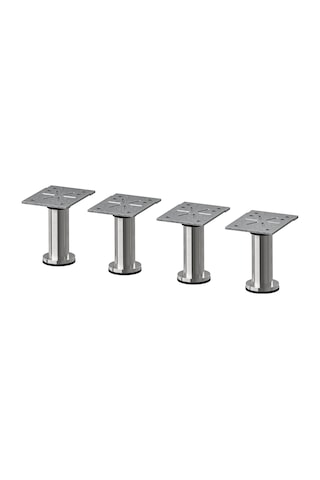 Ikea Capıta 4'lü Mobilya Ayağı 8 Cm Krom