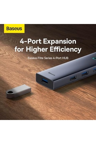 4-port Hub Space Grey Usba To Usb3.0 4