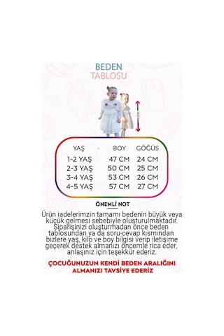 Baby Animals Kız Bebek Elbise Kız Çocuk Elbise Doğum Günü Parti Düğün Elbise Uzun Kol Astarlı Dantelli Bebek Giyi Ekru