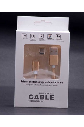 Zore Type-C Mıknatıslı Usb Kablo-Siyah