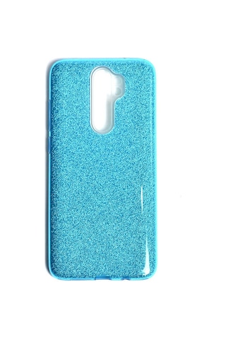 Kilifone - Redmi Note 8 Pro Uyumlu Kılıf Koruyucu Simli Shining Silikon - Mor - T10924