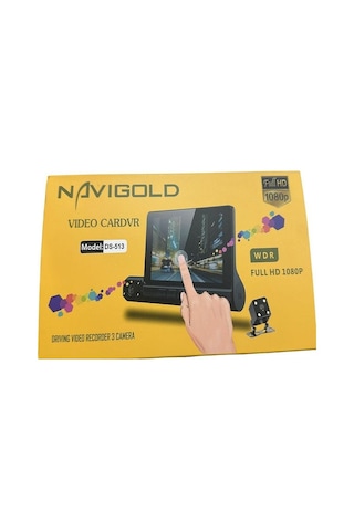 Ds-513 Full Hd 1080p Dokunmatik Araç Içi Dvr Kamera 3 Kameralı