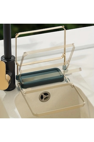 Honeybeeshop Yeşil 50 Torbalı Mutfak Lavabo Filtresi Katlanabilir Tıkanma Önleyici Çöp File Torbası