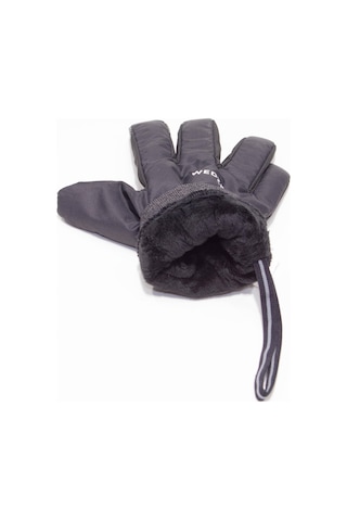 Su Geçirmez Siyah Yetişkin Kayak Eldiveni Wedze Meridyendukkan Siyah