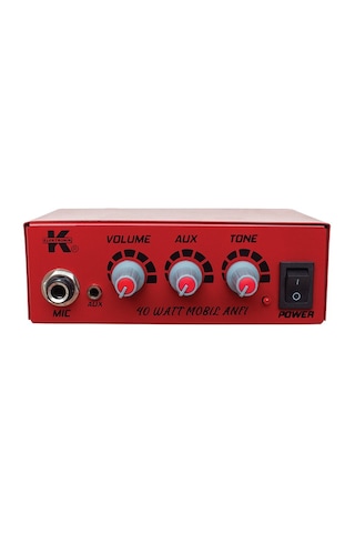 12 Volt 40 Watt Mini Metal Kasa Pazarcı Anfisi