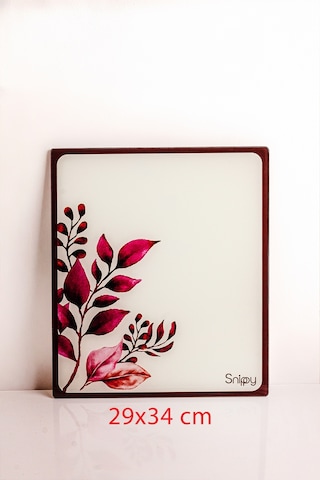 Snippy Bloom - Cam Kesme Tahtası Cam Kesim Panosu Dekoratf Cam Kesim Tablası 29 X 34 Cm Çok Renkli