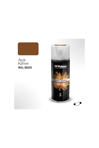 Polisan Akrilik Açık Kahve Sprey Boya 400 ml - RAL 8003