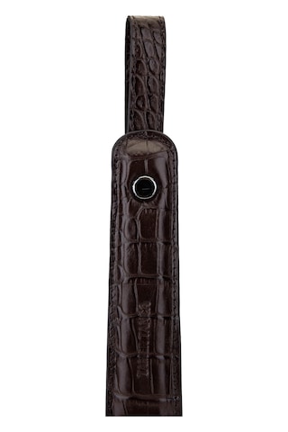 Tamer Tanca Unisex Hakiki Deri Kahverengi Kroko Kerata Çekecek 147 Kerata Sk25-26 Kahve Kroko