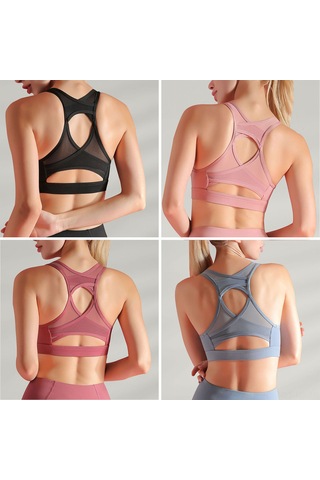 Reedark Kadınlar İçin Nefes Alabilen Spor Sütyeni - Çıkarılabilir Pedli, Rahat Koşu Ve Yoga İçin, Açık Mavi, S Boy Açık Mavi