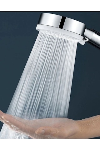 5 Fonksiyon Royal Duş Başlığı 150cm Çelik Örgülü Hortum Mafsal Beyaz