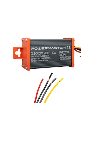 Powermaster Pm-27380 24v Dc 12v Dc 10 Amper Oto Konvertör