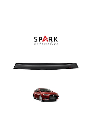 Mitsubishi Lancer 2007-2017 Yıl Aralığı Uyumlu Arka Cam Üstü Spoyler Siyah