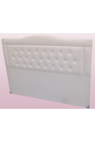 Dk El Yapımı Suni Deri Kumaş Çift Kişilik Başlık 150 CM Krem