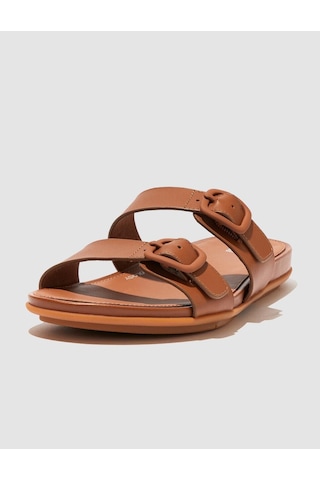 Fitflop Gracıe Fv1 Çift Tokalı Taba Kadın Terlik Taba